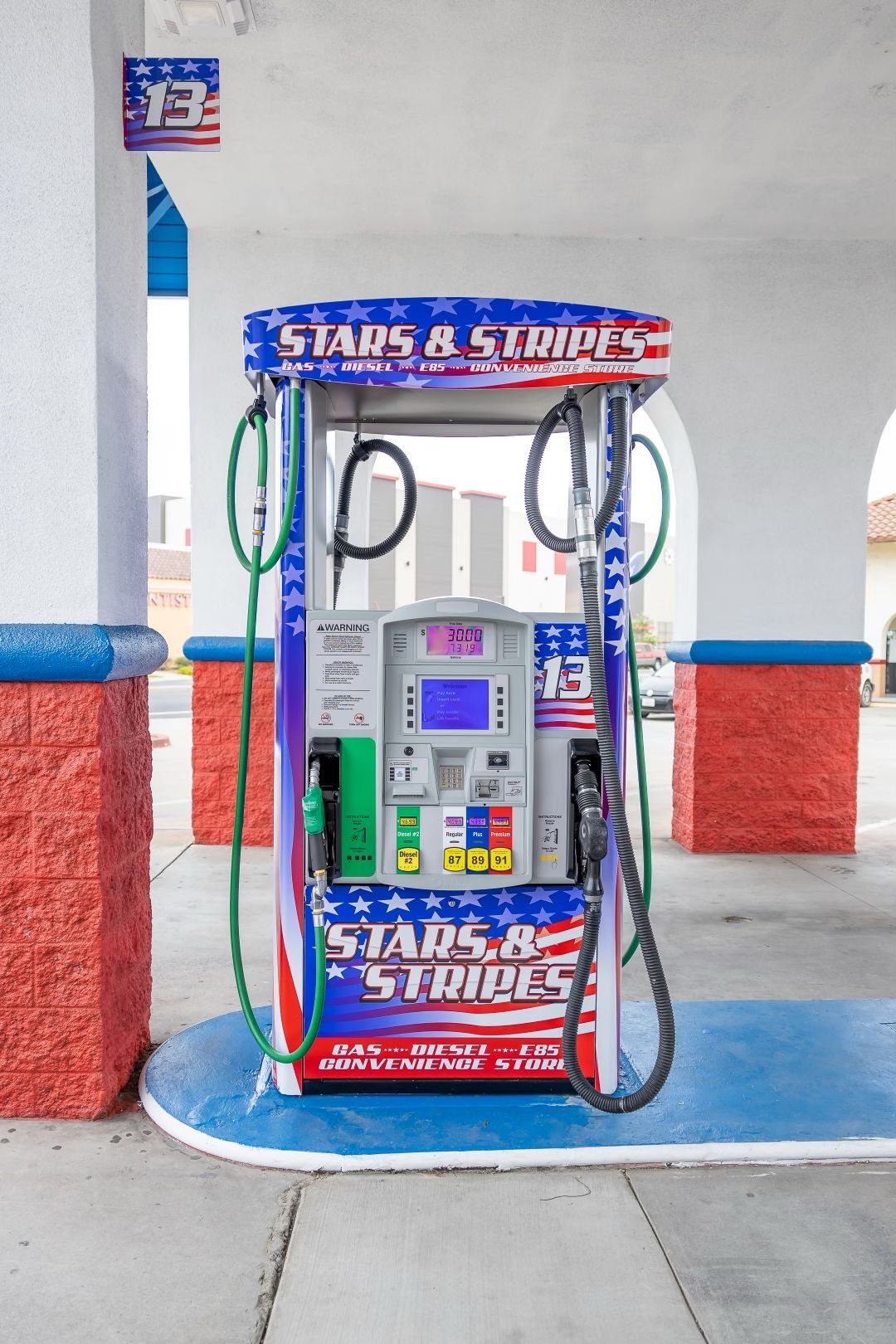 Stars and Stripes fuel pump