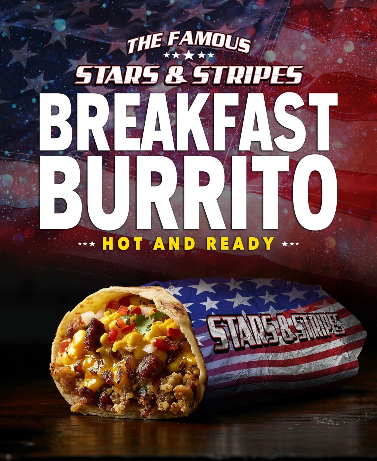 Official Stars and Stripes breakfast burrito promotion